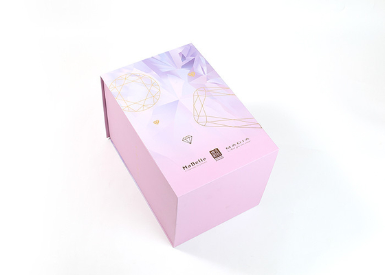 Pink Candle Packaging Box Kraft Paper 2.5mm Thickness For Glass Cover