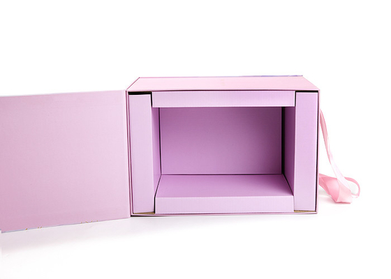 Pink Candle Packaging Box Kraft Paper 2.5mm Thickness For Glass Cover