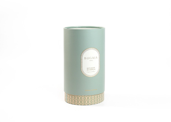 Beauty Cylindrical Paper Tube Box Round Recyclable With Silk