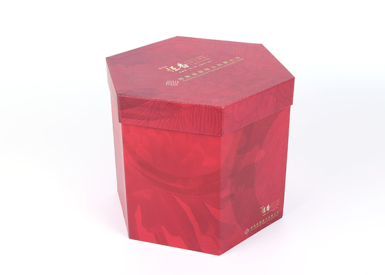 Luxury Hexagon Shape Cardboard Candy Box Cosmetic Jewery Storage Rigid