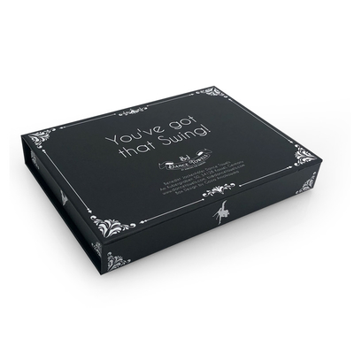 Full Black Electronics Cardboard Box CDR Custom Book Style For Gift